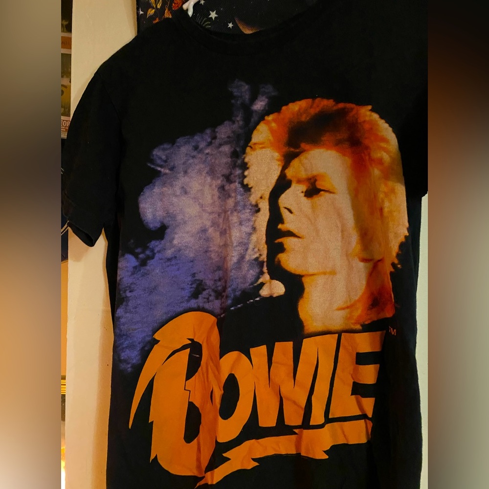 David Bowie Band tee, size small